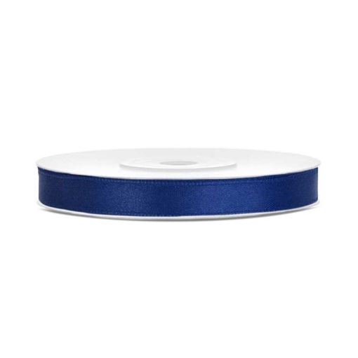 Picture of SATIN RIBBON NAVY BLUE 6MM PER METRE